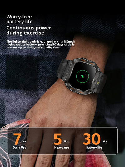 Reloj Inteligente con Llamadas Bluetooth, Monitor de Frecuencia Cardíaca y Sueño - Image 13