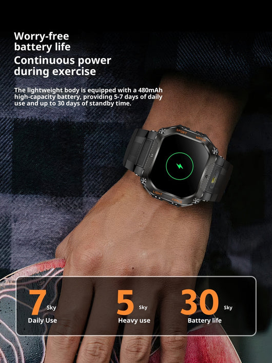 Reloj Inteligente con Llamadas Bluetooth, Monitor de Frecuencia Cardíaca y Sueño - Image 13