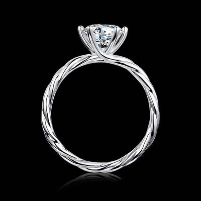 Anillo de Moissanita con Diseño de Vid Elegante para Mujer - Image 12