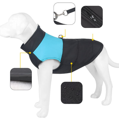Abrigo Impermeable Acolchado para Perros - Chaleco Térmico con Cierre de Cremallera - Image 12
