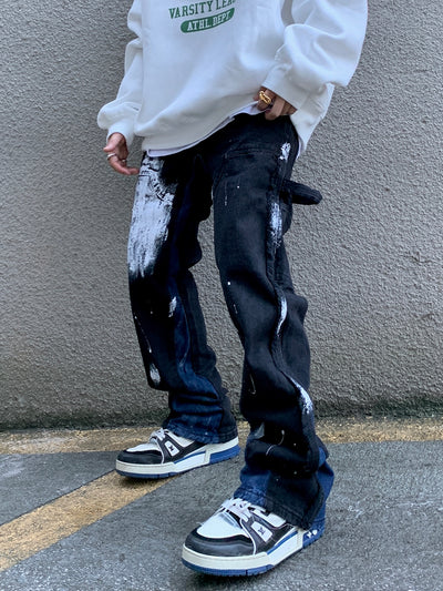Jeans Rectos Tide Splash Ink de Corte Urbano - Image 3