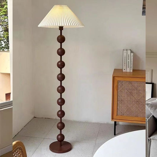 Lámpara de Pie Nogal Estilo Mediados de Siglo - Madera Maciza - Image 14