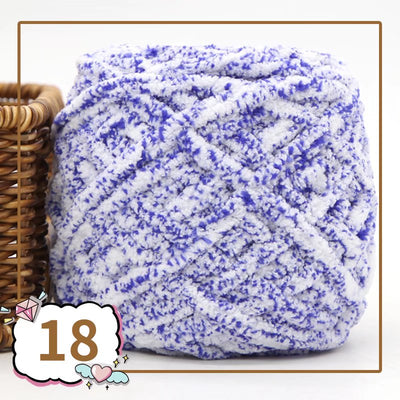 Lana para Tejer Colorida Ice Line - Hilo Grueso Suave para Bufandas Artesanales DIY - Image 19
