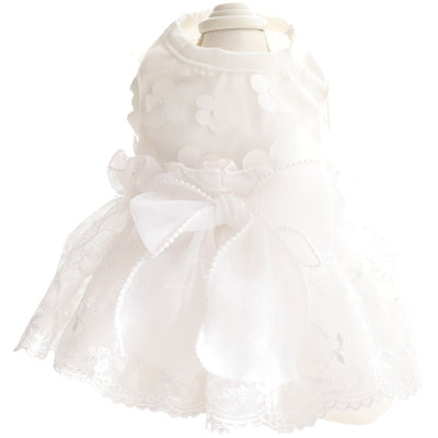 Vestido Princesa Delgado para Perro con Flores y Volantes Esponjosos - Image 8