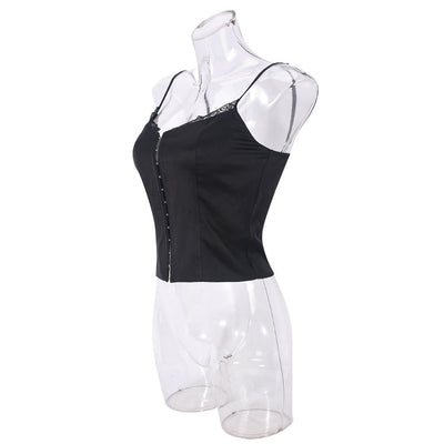 Chaleco Cropped Ajustable con Tirantes Huecos y Diseño Sexy - Image 25