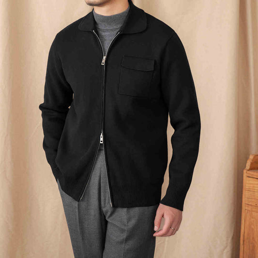 Cardigan Tejido con Cuello Polo y Manga Larga - Image 2