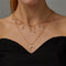 Collar Clavícula de Cristal Multicapa con Temperamento Retro