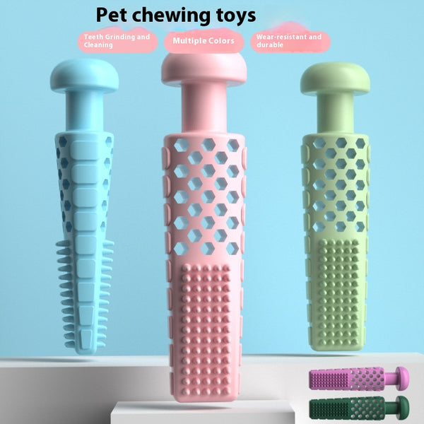 Juguete Masticable Dental para Perros - Palo TPR Alivia Molares