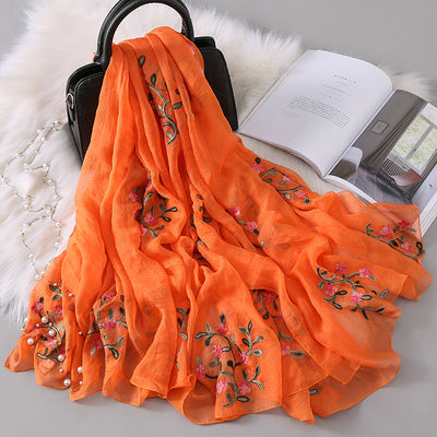 Bufanda Larga Bordada para Otoño e Invierno - Image 22