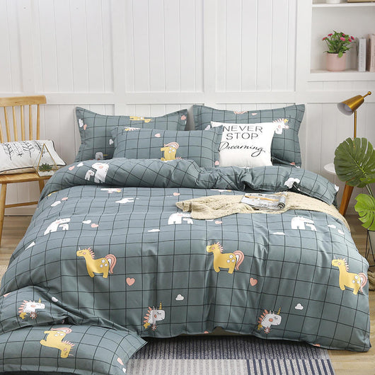 Juego de Cama Algodón Satinado de Cuatro Piezas con Funda Acolchada Reforzada - Image 15