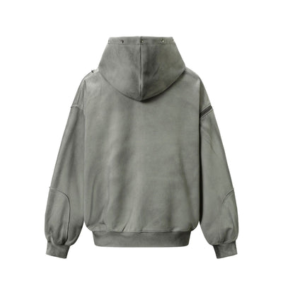 Chamarra Hoodie Retro Vintage Efecto Desgastado - Image 18