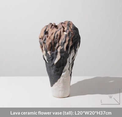 Jarrón de Arte Cerámica Estilo Wabi-sabi Clásico Chino Contemporáneo - Image 6