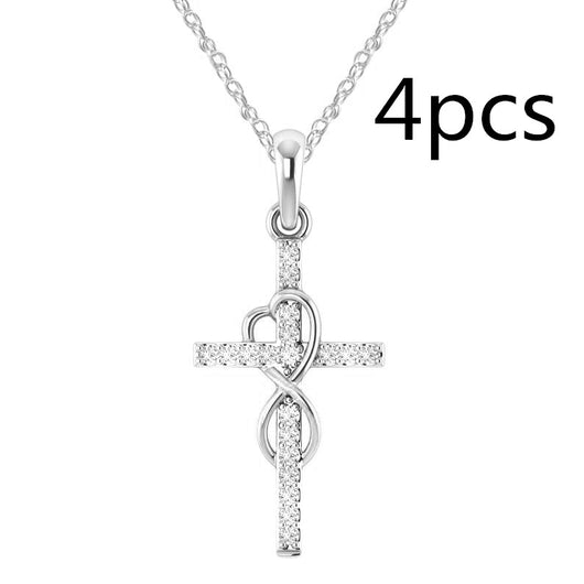 Collar con Colgante de Cruz Infinita y Acento de Diamante - Image 18