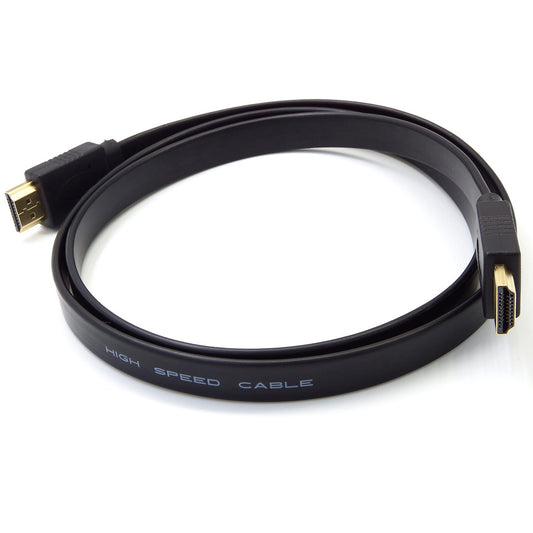 Cable HDMI Plano Full HD Macho a Macho - 30/50/100cm para TV y Cine en Casa