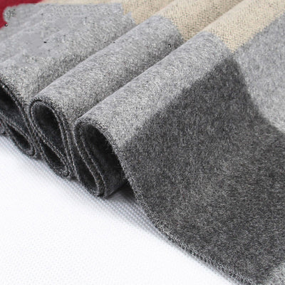 Bufanda Cuadros Jacquard para Papá y Abuelo - Calidez y Estilo - Image 14