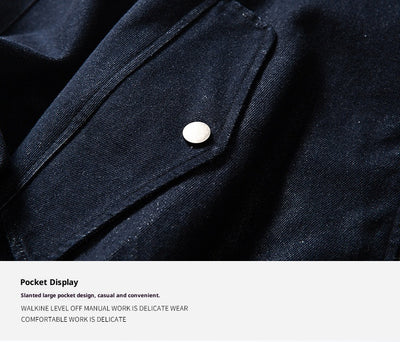Chaqueta Denim Vintage con Capucha y Cierre para Hombre y Mujer - Estilo Casual Deslavado - Image 9