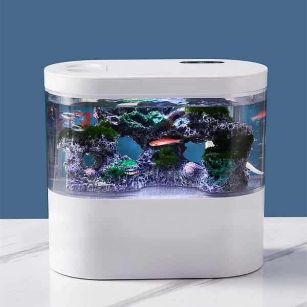 Acuario Ecológico de Escritorio con Recirculación Automática