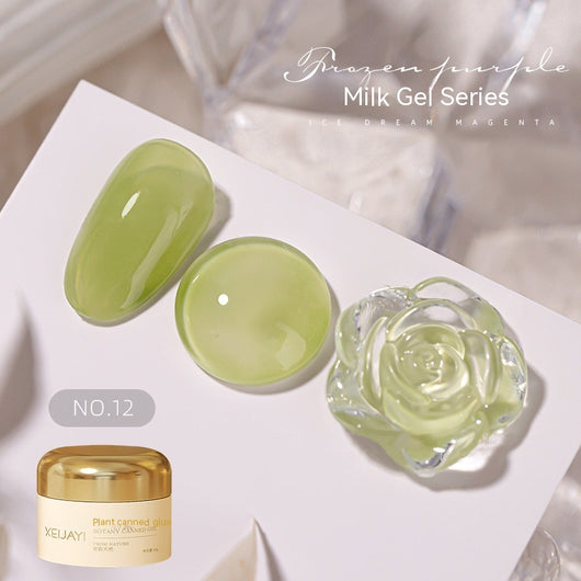 Esmalte UV Gelatina Láctea Color Sólido Efecto Hielo Verano - Image 17