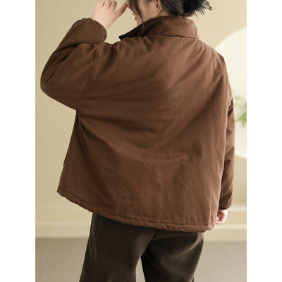 Abrigo Acolchado Talla Grande para Mujer con Bolsillos - Calidez y Comodidad - Image 4