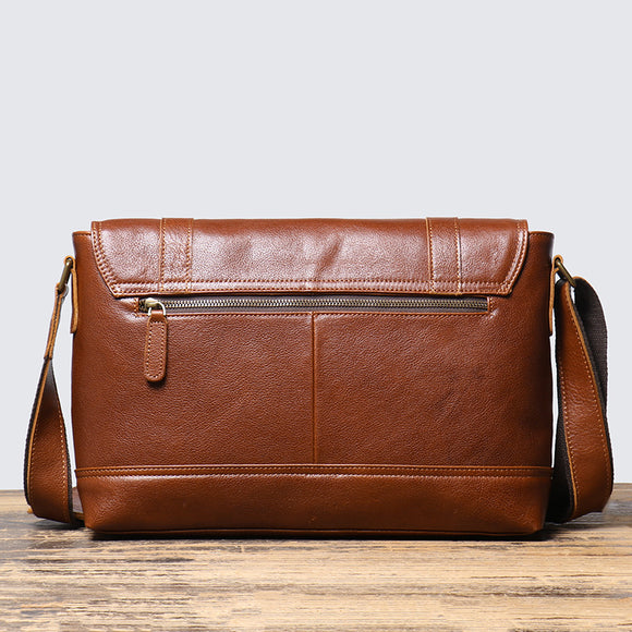 Bolsa de Cuero Vintage para Hombre - Gran Capacidad