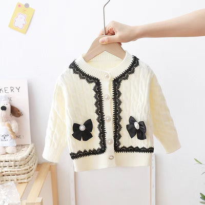 Cardigan Pullover Cuello Redondo con Detalle de Moño - Image 8