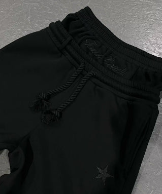 Pantalón Deportivo Ancho con Bordado de Estrella y Cintura Doble para Parejas - Image 6