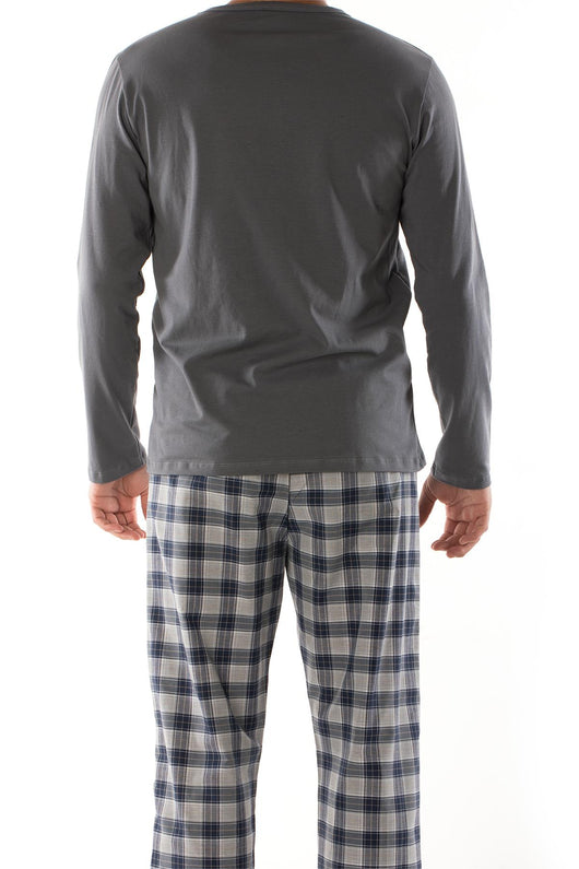 Pijama Largo de Algodón para Hombre - Comodidad Casual - Image 4