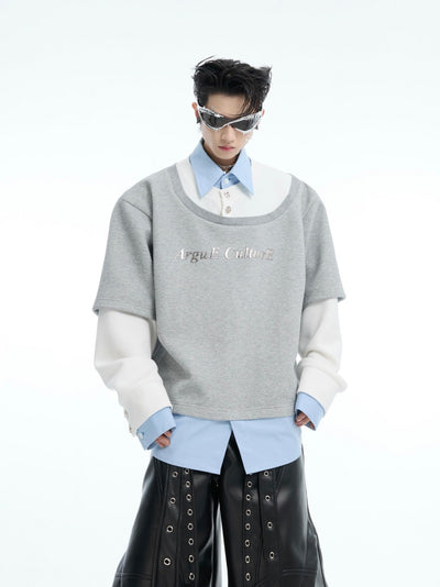 Sudadera Hoodie Oversize con Bloques de Color - Manga Larga Suelta - Image 4
