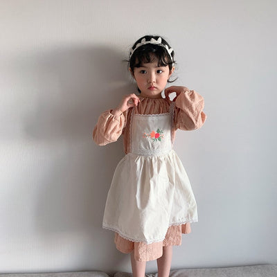 Vestido Infantil Estilo Occidental con Tirantes Bordados - Image 21