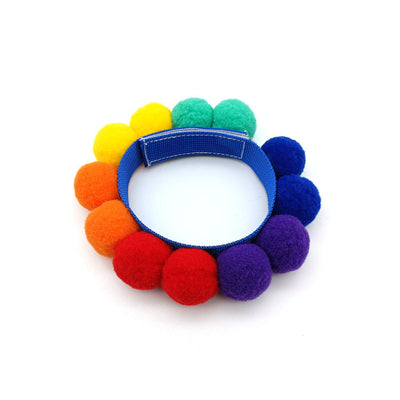 Collar Corgi con Pompón de Pelaje Colorido para Festival - Image 7