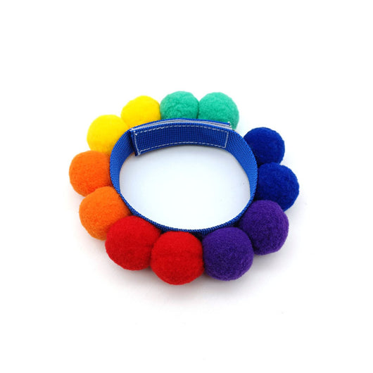 Collar Corgi con Pompón de Pelaje Colorido para Festival - Image 7