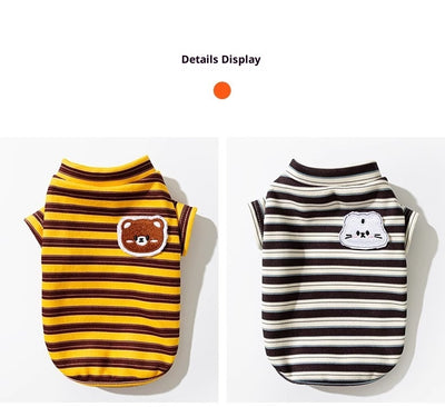 Ropa Ligera a Rayas para Mascotas - Gatos y Perros Pequeños - Image 9