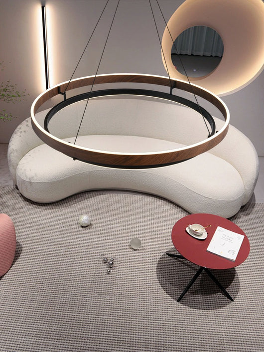 Lámpara de Techo Minimalista Moderna con Acabado Madera Italiana - Image 10