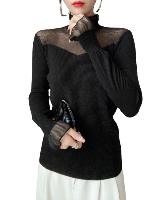 Blusa Corta Ajustada de Lana Merino - Image 5