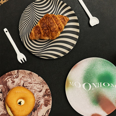 Plato Multiusos de Fibra de Bambú - Diseño Artesanal para Desayuno, Ensalada y Picnic - Image 16