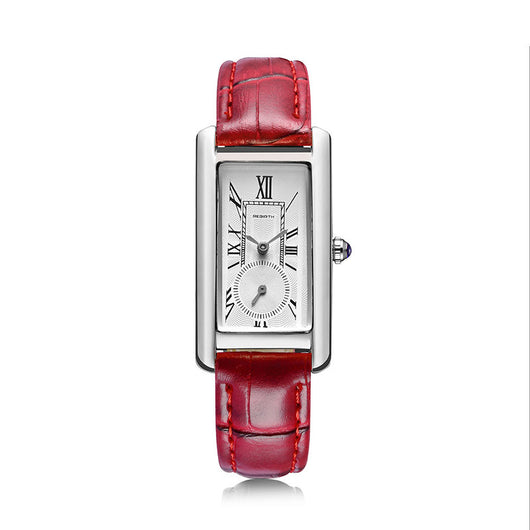 Reloj de Pulsera Cuadrado Impermeable para Mujer con Escala Romana y Correa de Moda - Image 12