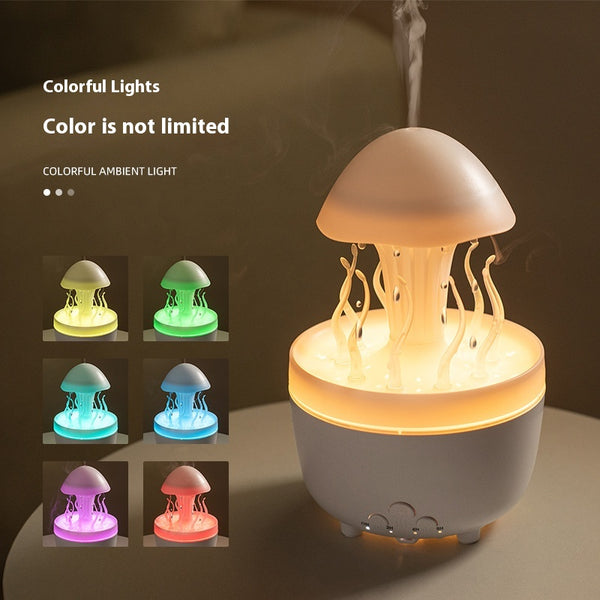 Difusor de Aroma con Luz Nocturna LED Multicolor y Efecto Gota de Agua