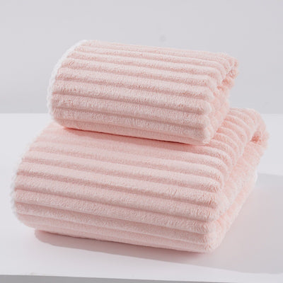 Toalla Facial Extragrande de Terciopelo Coral - Absorbente y Suave - Image 12