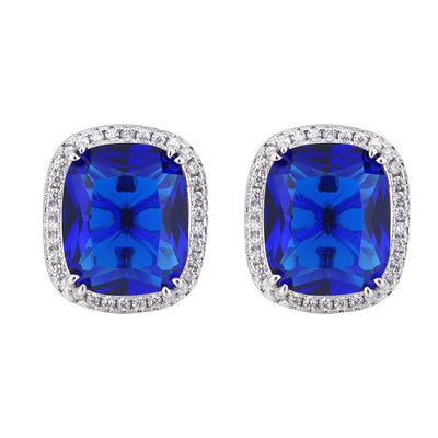 Traje Elegante para Mujer con Espinela Azul Simulada - Image 11