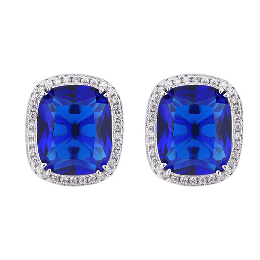 Traje Elegante para Mujer con Espinela Azul Simulada - Image 11