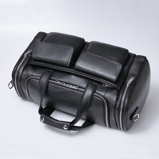 Bolsa de Viaje de Cuero para Hombre - Gran Capacidad y Portabilidad - Image 2
