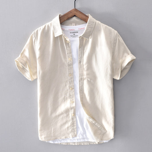 Camisa Casual de Algodón y Lino para Hombre - Image 10