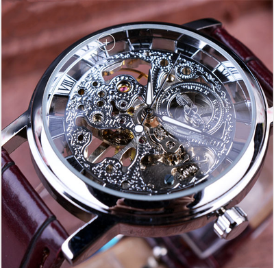 Reloj Mecánico Hombre Estilo Retro Romana con Diseño Hueco - Image 17