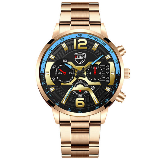 Reloj de Negocios Hombre Acero Inoxidable con Calendario Cuarzo - Image 15