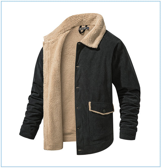 Chaqueta de Cachemira Gruesa para Hombre - Corte Holgado y Casual - Image 21