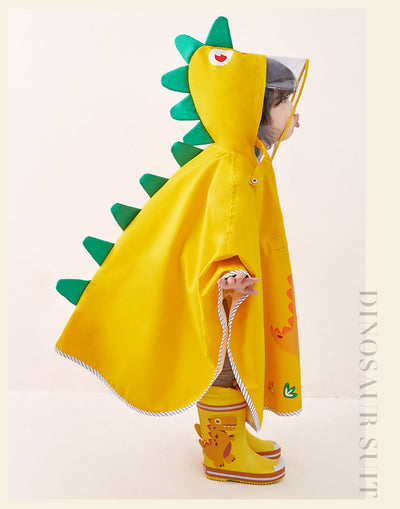 Impermeable Infantil Tipo Capa con Diseño de Dinosaurio - Image 25