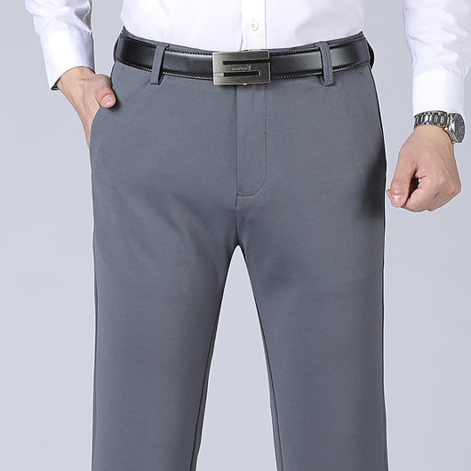 Pantalones Casuales Ejecutivos Stretch Corte Recto para Hombre - Image 10