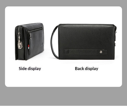 Billetera Masculina de Diseño Clutch con Cierre de Combinación - Image 25