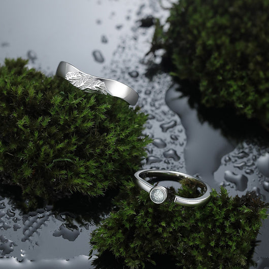Anillo de Pareja Diseño Jianjia Bailu - Símbolo de Amor Eterno