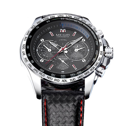 Reloj Cronógrafo Multifuncional de Acero Luminoso con Movimiento de Cuarzo - Image 5